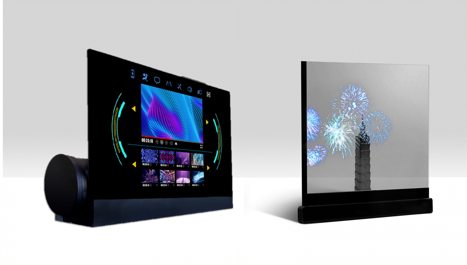 可卷式、折迭性、高透明